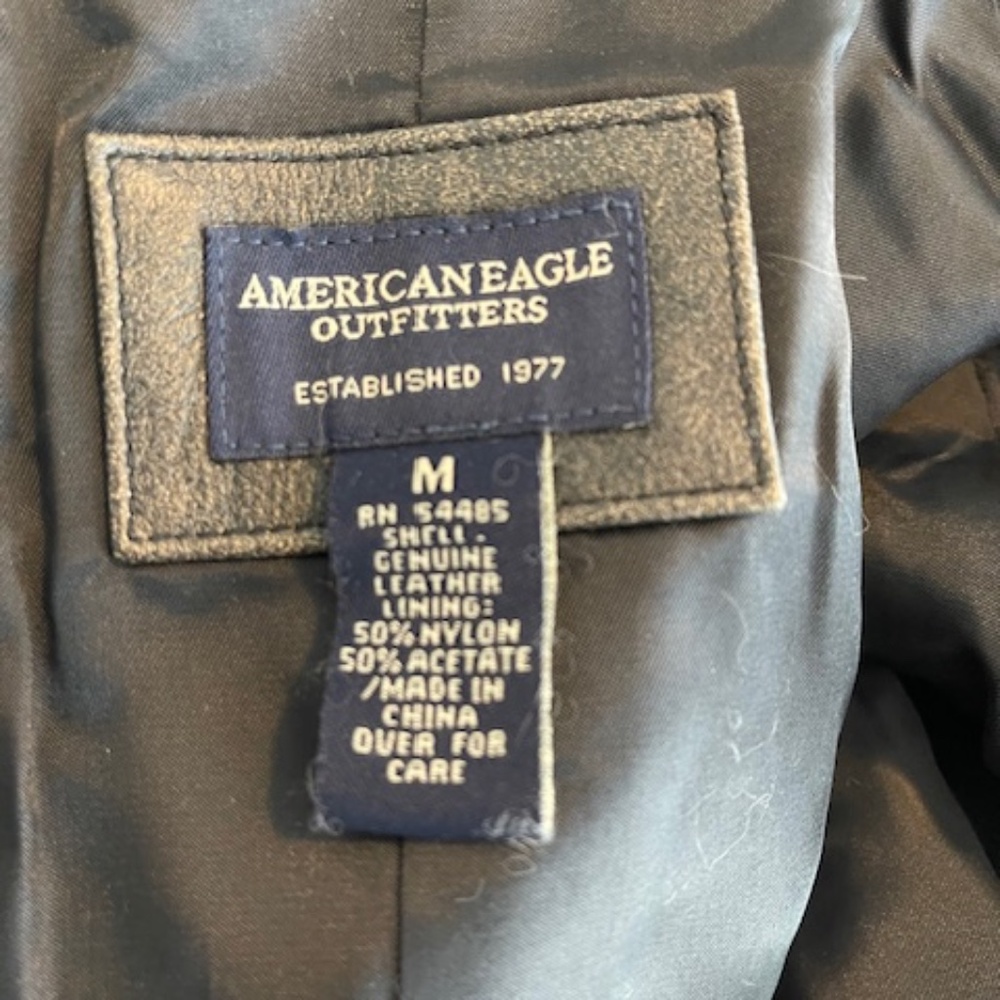 American Eagle Distressed Leather Jacket - image 7